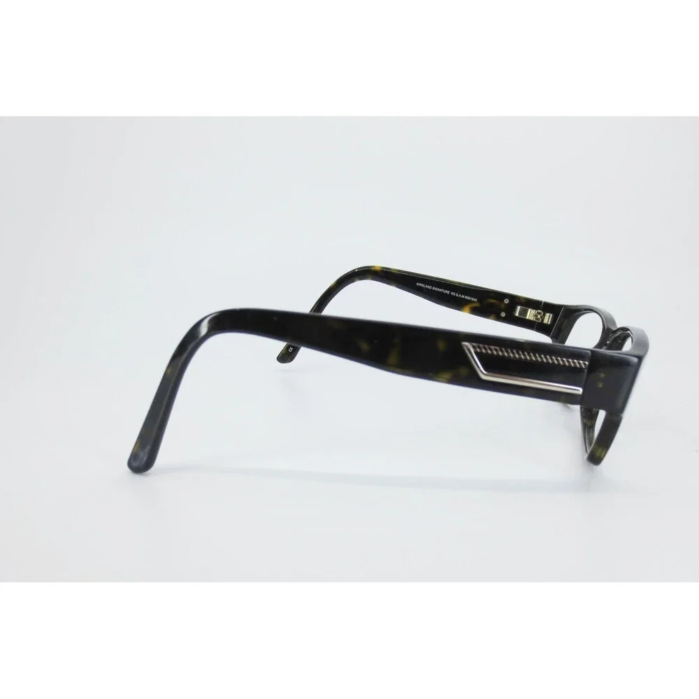 Kirkland Signature KS S.A.M. Havana Tortoise Rectangular Eyeglasses 54-16-140 - Picture 3 of 7